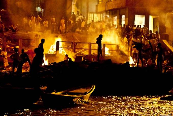 Kremační Ghát - Varanasí